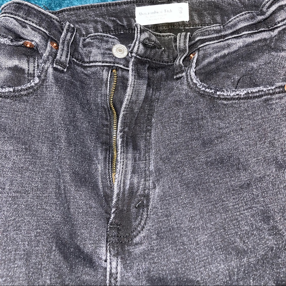 Distressed black jeans